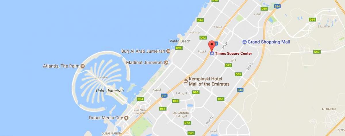 地图时代广场中心迪拜