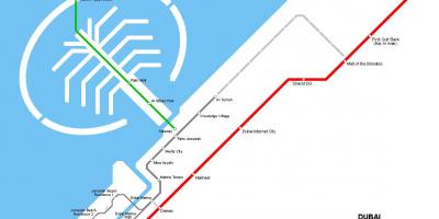 棕榈岛单轨铁路地图