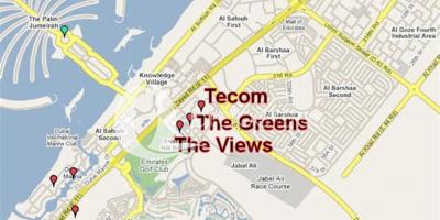 迪拜的绿色地图