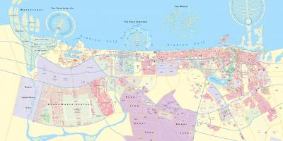 地图的迪拜市