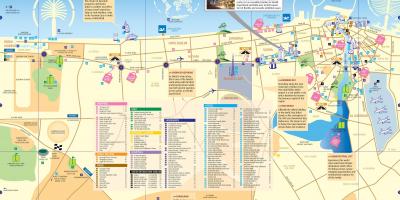 地图的迪拜的露天市场
