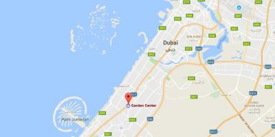 迪拜花园中心位置的地图