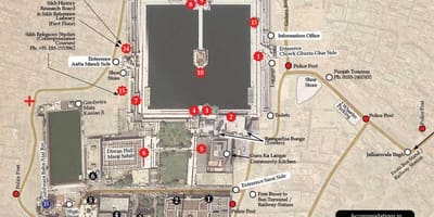Gurunanak达巴锡克教寺庙的地图