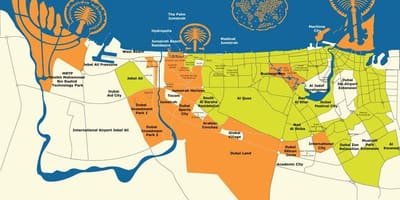 迪拜群岛地图