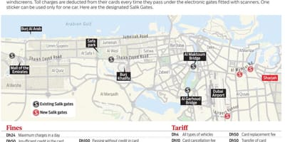 萨利克迪拜的地图