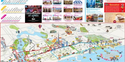 迪拜城市观光的地图
