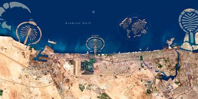 卫星地图的迪拜