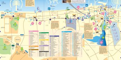 黄金市场的迪拜的地图